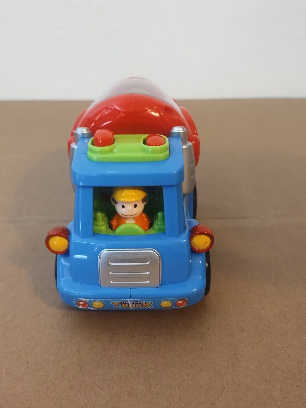 Happy professional Cartoon Car Kid Engineers City Crew Friction powered cement